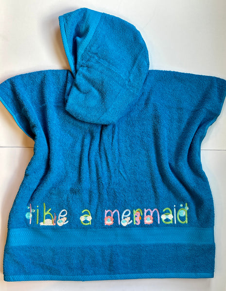 Personalized Hooded Towel Ponchos for Children