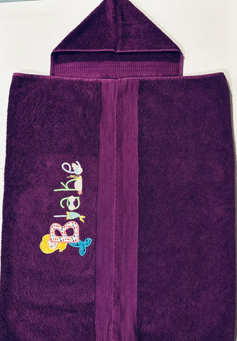 Personalized Hooded Bath Towels for Children