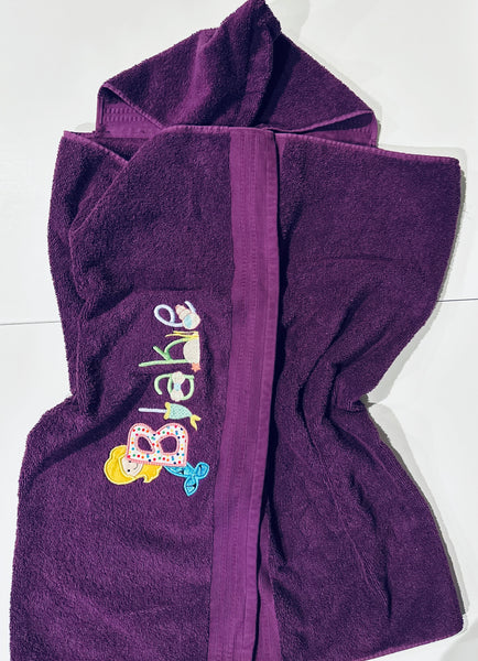 Personalized Hooded Bath Towels for Children