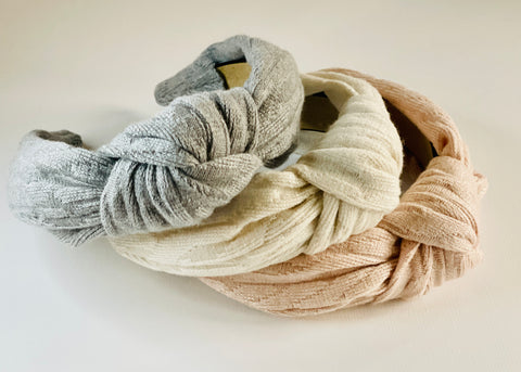 Turban Knot Headbands - Cozy Sweater Knit