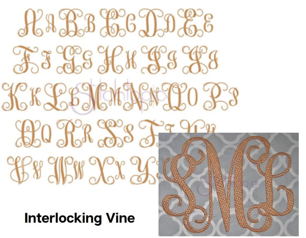 Custom Order - Embroidery Service - 2 or 3 Letter Monogram